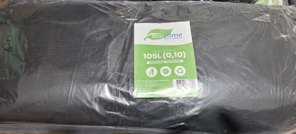 SACO DE LIXO PRETO C/100 MICRA 010...75X90CM